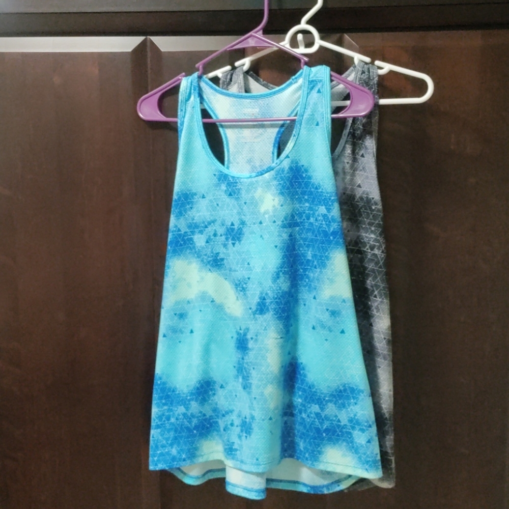 TWO Danskin Now Loose fit Racerback Tanks, Size L